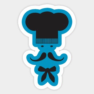 Mustache Mr. Chef Sticker